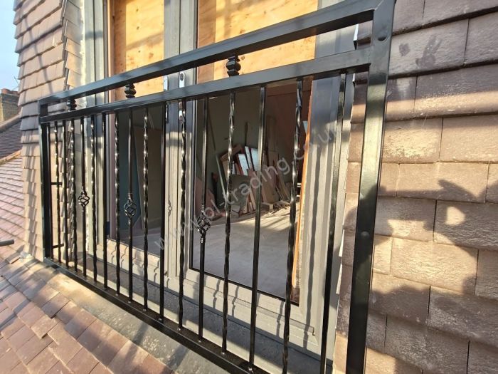 Juliet Balcony — bespoke steel metalwork by PL Trading, London