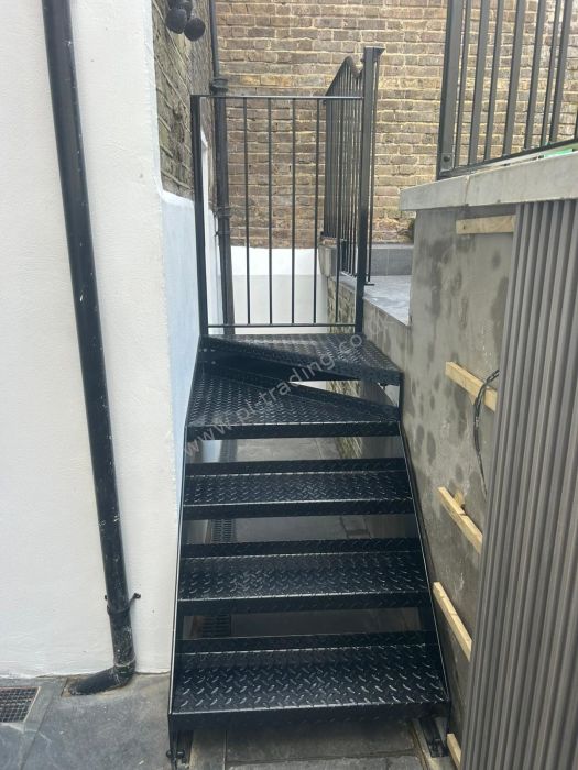 Stairs And Platform — bespoke steel metalwork by PL Trading, London