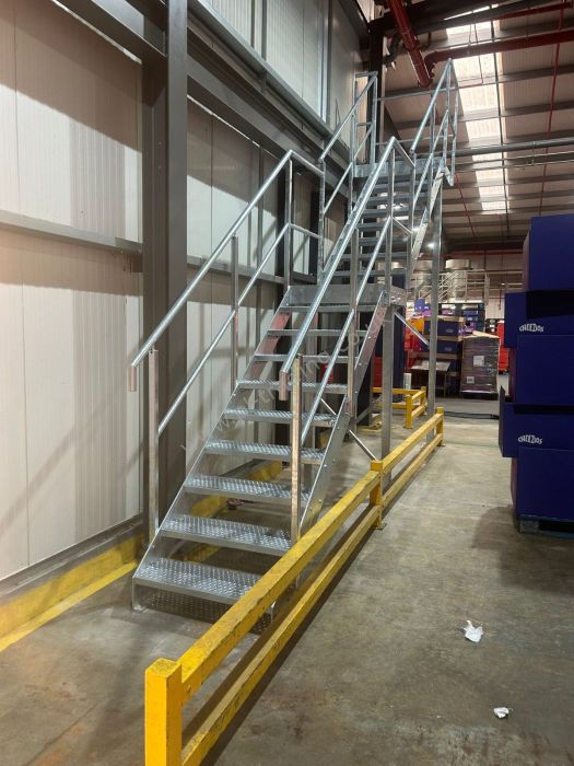 Stairs And Platform — bespoke steel metalwork by PL Trading, London
