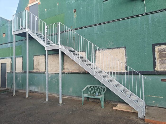 Stairs And Platform — bespoke steel metalwork by PL Trading, London