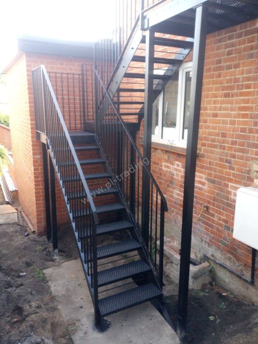 Stairs And Platform — bespoke steel metalwork by PL Trading, London