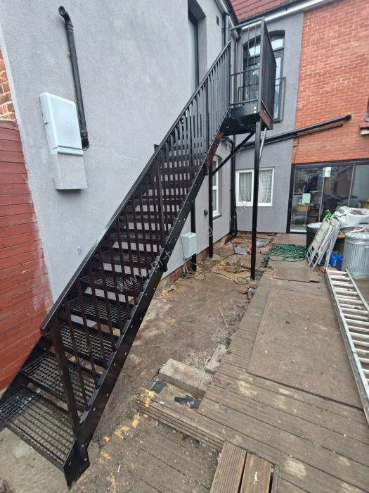 Stairs And Platform — bespoke steel metalwork by PL Trading, London