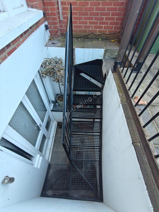 Stairs And Platform — bespoke steel metalwork by PL Trading, London