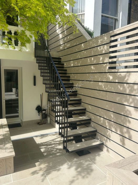 Stairs And Platform — bespoke steel metalwork by PL Trading, London