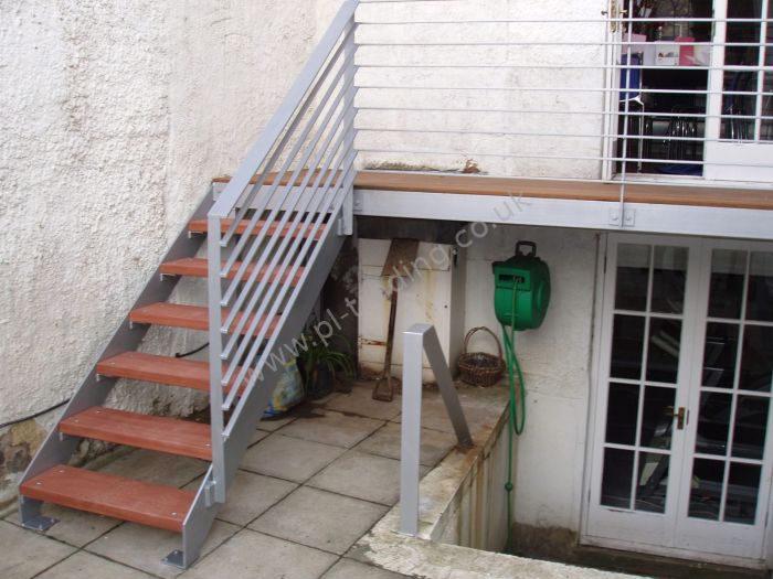 Stairs And Platform — bespoke steel metalwork by PL Trading, London