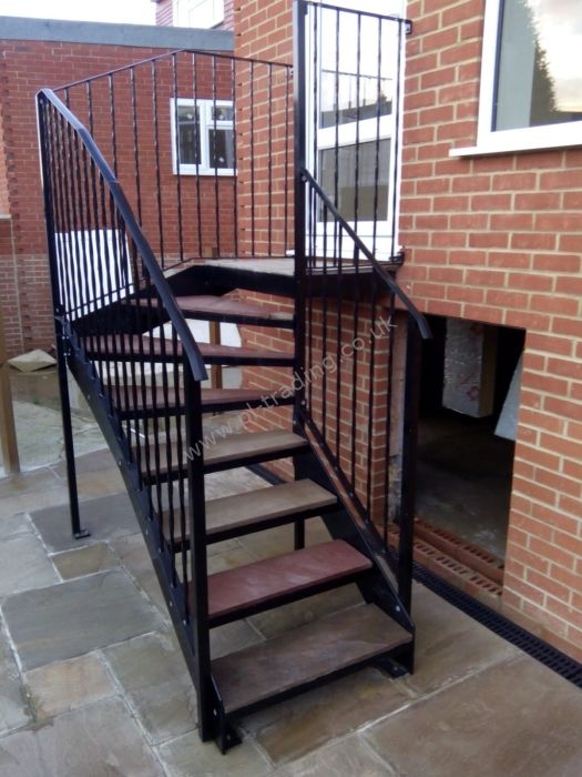 Stairs And Platform — bespoke steel metalwork by PL Trading, London
