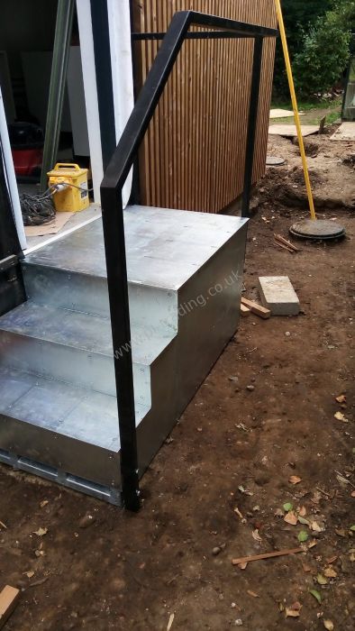 Stairs And Platform — bespoke steel metalwork by PL Trading, London