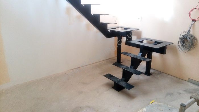 Stairs And Platform — bespoke steel metalwork by PL Trading, London