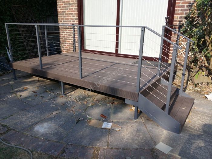 Stairs And Platform — bespoke steel metalwork by PL Trading, London