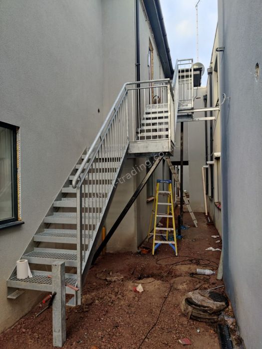 Stairs And Platform — bespoke steel metalwork by PL Trading, London