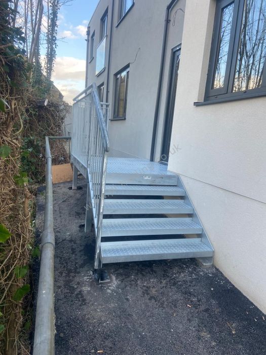Stairs And Platform — bespoke steel metalwork by PL Trading, London
