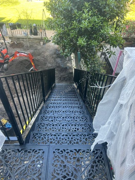 Stairs And Platform — bespoke steel metalwork by PL Trading, London