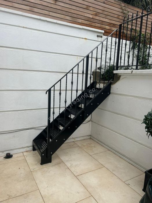 Stairs And Platform — bespoke steel metalwork by PL Trading, London